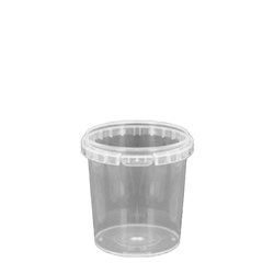 Containers Round PP Tamper Evidence Clear 118Wx128H mm 870ml