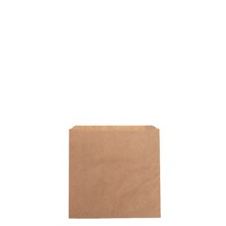 Paper Bag No 1 Square Greaseproof Lined Brown 180x180mm