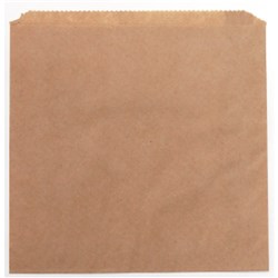 Paper Bag No 2 Square Greaseproof Lined Brown 200mmx200mm