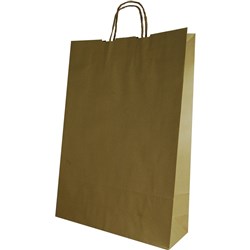 Carry Bag Twisted Handles Brown Kraft Large