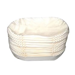 Patty Pan Rect White Bulk-R12