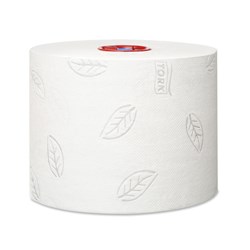 Toilet Tissue Tork Mid Size T6 2 Ply Roll Embossed 10cmx100m White