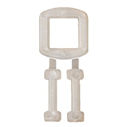 Buckles Plastic White 12mm