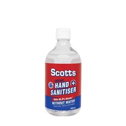 Hand Sanitiser Scotts Clear 500ml Flip Top Lid