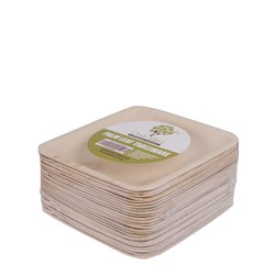 Plate Square Hi Palm Leaf 150 mm