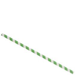 Straw Paper Jumbo Green/White
