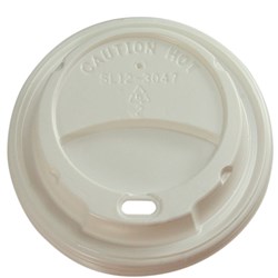 Lid For 12 oz Foam Cup White 87mm