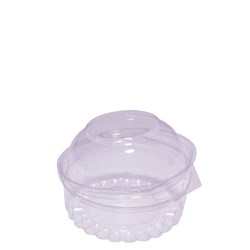 Show Bowl Dome Hinged Lid Clear 8 oz / 227ml