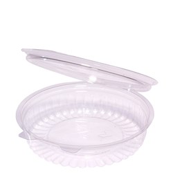 Show Bowl Flat Hinged Lid Clear 20 oz / 568ml