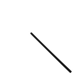Straw Plastic Cocktail Black 137Mm