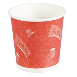 Paper Coffee Cup Alfresco Single Wall Red 14 oz