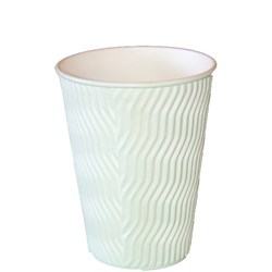 Paper Coffee Cup Cool Double Wall White 12 oz