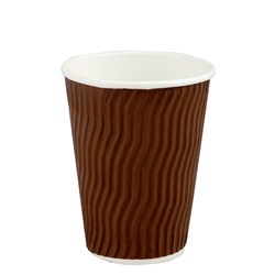 Paper Coffee Cup Cool Double Wall Brown 8 oz