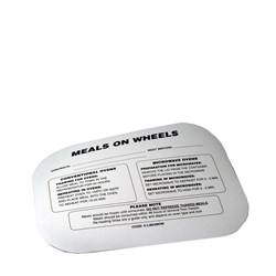 Lid Dualpak Printed To Suit C-FC663 White 203x153mm