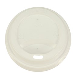 Lid Plastic Hot cup To Suit 8 oz White 