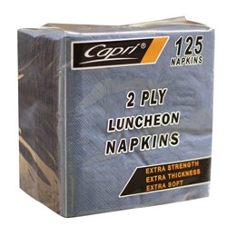 Napkins 2 Ply Gt Fold Blue Luncheon