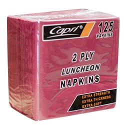 Napkins 2 Ply Gt Fold Burgundy Luncheon