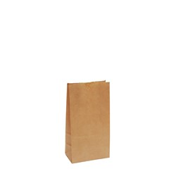 Paper Bag Self Opening Satchels Takeaway Food Brown No 4