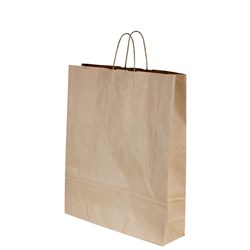 Paper Carry Bag Twist Handle Medium Kraft Brown 480X340X90