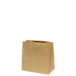 Paper Carry Bag Die Cut Handle Kraft Brown 275X280X150mm
