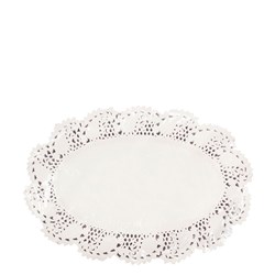 Doyley Paper Lace Oval White No 3