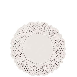 Doyley Paper Lace Round White 6.5 Inch