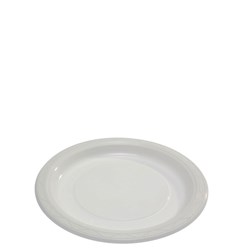 Plate Plastic Heavy Duty White 9 Inch