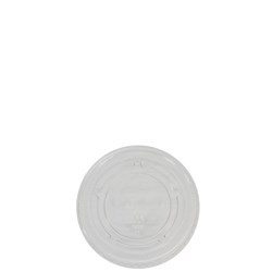 Plastic Lid Flat To Suit C-PP0488 Clear 65mm