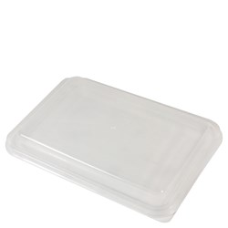 Lid Dome To Suit PP Rectangular Containers Clear 