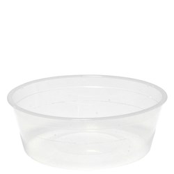 Container Round PP Microwavable Clear 250ml