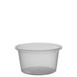 Container Round PP Microwavable Clear 100ml
