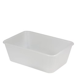 Container Rectangular PP Freezer Grade Translucent Takeaway 750ml