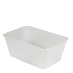 Container Rectangular PP Freezer Grade Translucent Takeaway 950ml