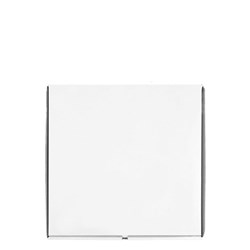 Pizza Box Plain White/Inner Brown 12 Inch