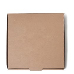 Pizza Box Plain Brown 15 Inch