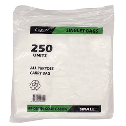 Carry Bag Small Heavy Duty White 420X200X130Mm