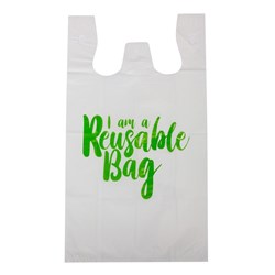Carry Bag Large Reusable White 510X283X148mm