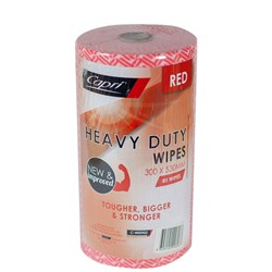 Wipes On Roll Heavy Duty Red 85Sheets 300x530mm