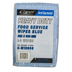 Wipes Heavy Duty Blue 20 pack