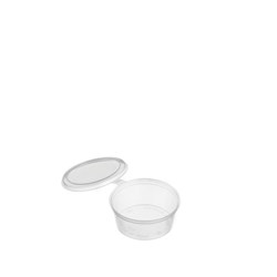 Container Round PP Hinged Lid 28CC