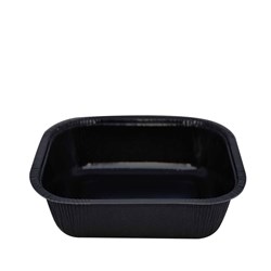 Medium Oblong Black Container Dual pack