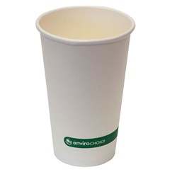 Takeaway Coffee Cup Biodegradable & Compostable Single Wall PLAnet White 12 oz 