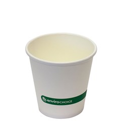 Takeaway Coffee Cup Biodegradable & Compostable Single Wall PLAnet White 6 oz 