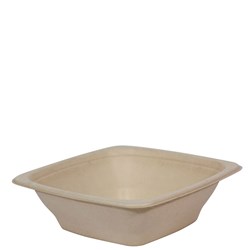Bowl Square Natural Fibre Natural 24 oz 180X180X54mm