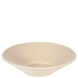 Natural Fibre Bowl Round White 24 oz