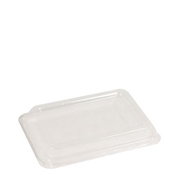 Lid PET To Suit Natural Fibre 370ml Containers Clear 