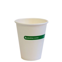 Wine Cup Paper Compostable And Recyclable Aqueous Lined Single Wall White