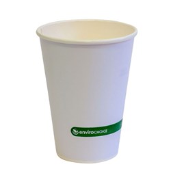 Green Schooner Paper Cup Compostable and Recyclable Aqueous lined Flatwrap Paper Cup 425 ml