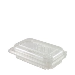 Hinged Lid Container Fresh View Salad Recycled PET Clear Large
