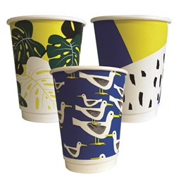 Takeaway Coffee Cup Biodegradable & Compostable Double Wall Gallery Series Multi Colour 12 oz